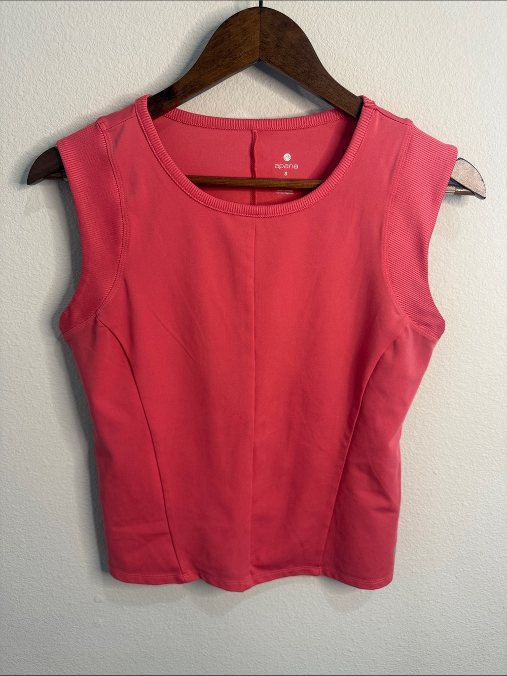 Apana Pink Activewear Ribbed Tank Top Size S